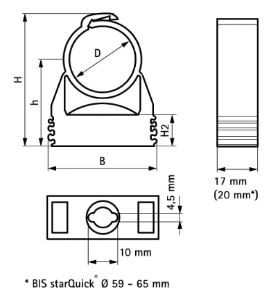 Walraven StarQuick polyamide collier 35 mm