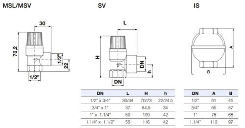Watts groupe de sécurité FF 1/2 x 1/2 - 3 bar