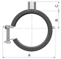 Flamco BSH collier M8/M10 x 32-35 mm