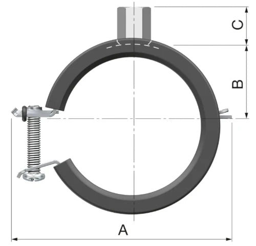 Flamco BSH collier M8/M10 x 32-35 mm