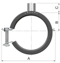Flamco BSH collier M8/M10 x 19-22 mm