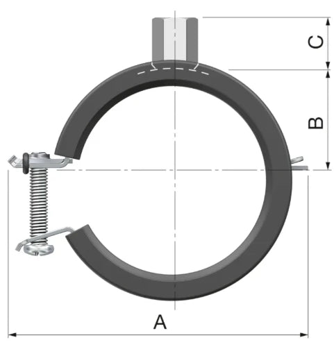 Flamco BSH collier M8/M10 x 19-22 mm