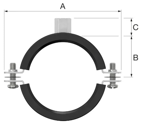 Flamco BSI collier isolé M8 x 20-24 mm
