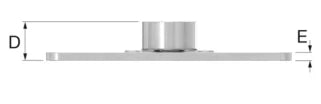 Flamco GP plaque de montage 1/2 - 120 x 40 mm