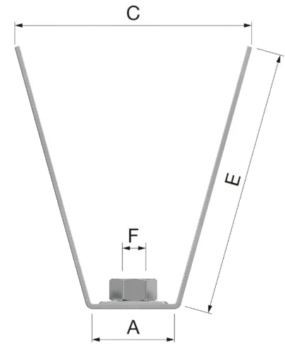 Flamco LTM collier de fixation M 10 pour fixation profilés de toit