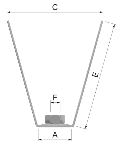 Flamco LTM M8 fixation pour tôle profilée