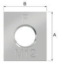 Flamco écrou coulissant M8 - galva zingué