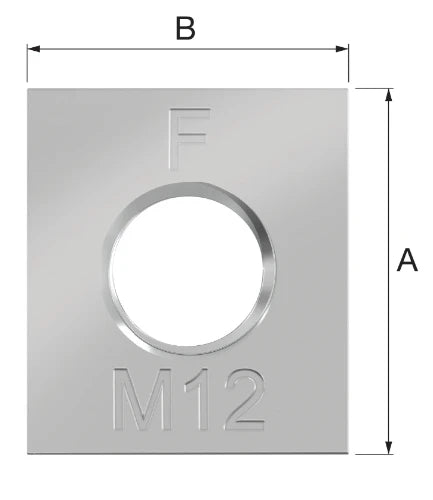 Flamco écrou coulissant M8 - galva zingué