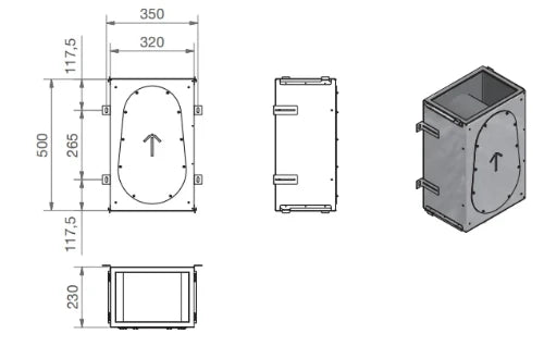 Zehnder ComfoWell caisson de distribution et silencieux intégré CW-S 320