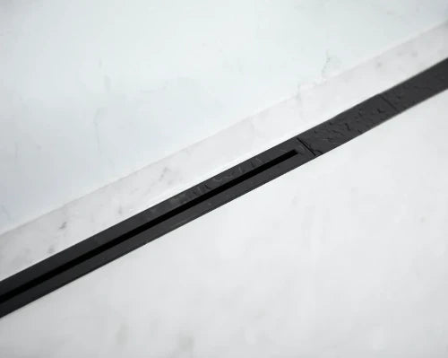 Carrodrain Twiggi XXS rigole de douche avec grille 700 - 1000 mm - Black - hauteur d'encastrement 56 mm - débit 31 l/m