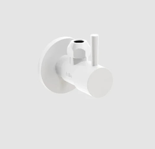Clou Inbe robinet d'arrêt design type 1, rond, blanc mat
