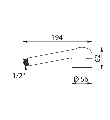 Delabie BIOFIL filtre douche à visser 2M non-stérile