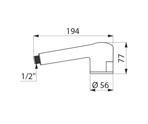 Delabie BIOFIL filtre douche à visser 4M non-stérile