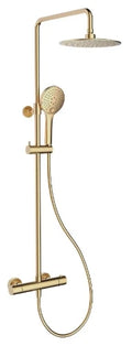Procasa Rondo showerset Safetouch reglable en hauteur - or brossé PVD