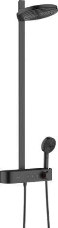 Hansgrohe Pulsify Showerpipe 260 2 jets robinet thermostatique set de douche - noir mat