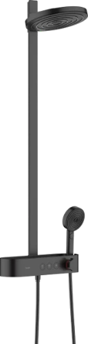 Hansgrohe Pulsify Showerpipe 260 2 jets éco robinet thermostatique set de douche - noir mat