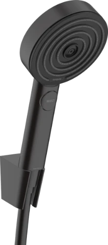 Hansgrohe Pulsify S Porterset set de bain - douchette 3 jets - flexible 1250 mm - noir mat