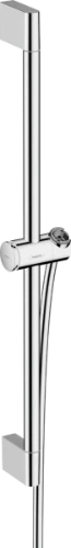 Hansgrohe Unica Pulsify barre de douche 650 mm avec coulisseau Push - flexible 1600 mm - chromé