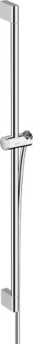Hansgrohe Unica Pulsify barre de douche 900 mm avec coulisseau Push - flexible 1600 mm - chromé