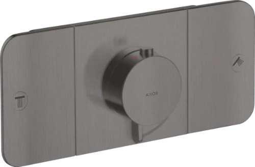 Hansgrohe One set de finition Axor noir chromé brossé