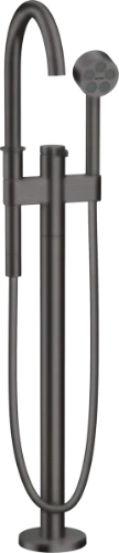 Hansgrohe Axor One mitigeur bain pose libre - noir chromé brossé