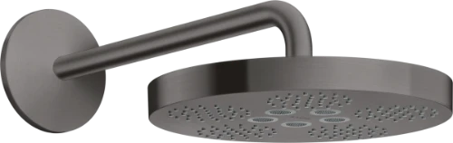Hansgrohe Axor One douche de tête 280 1jet - modèle mural avec bras - noir chromé brossé