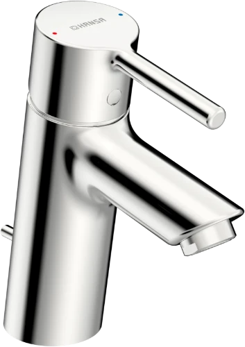 HansaVantis mitigeur lavabo avec vidage automatique avec poignée à tige - chromé