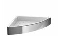 EMCO Loft, panier en coin, insert amovible blanc, 179x179mm, chromé