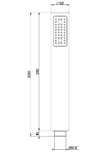 Gessi Emporio Shower Douchette anticalcaire. Finox nickel brossé