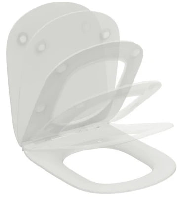 Ideal Standard Tesi abattant et couvercle sandwich - silk white - softclose easy takeoff
