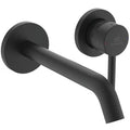 Ideal Standard Ceraline mitigeur mural pour lavabo, bec 204 mm, kit 2, pour A1313NU - Silk black