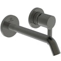 Ideal Standard Joy mitigeur mural (partie apparente), bec 200 mm, 2 rosaces Brushed Gun Metal