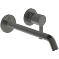 Ideal Standard Joy mitigeur mural (partie apparente), bec 220 mm, 2 rosaces Brushed Gun Metal