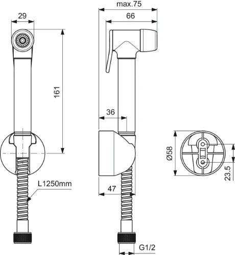 Ideal Standard IdealRain Douchette hygiénique chromé