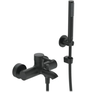 Ideal Standard Ceraline Mitigeur bain/douche avec set douchette bâton 1 fonction - Silk black