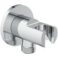 Ideal Standard IdealRain support pour douchette avec coude intégré mural rond - chromé