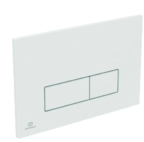 Ideal Standard Oleas M2 plaque de commande 2F commande mécanique angles droits Blanc