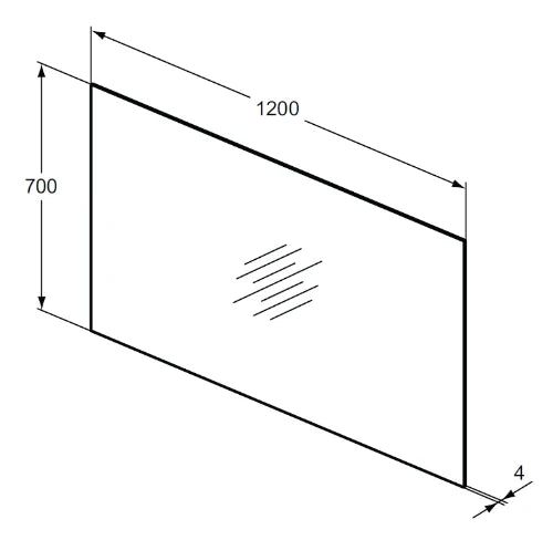 IDEAL STANDARD Accessoires Miroir 1200x700 mm