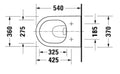 Duravit D-Neo wc-suspendu Rimless PACK (wc-suspendu + siège softclose) sans bride - blanc - B360xD540 mm - fixations invisibles