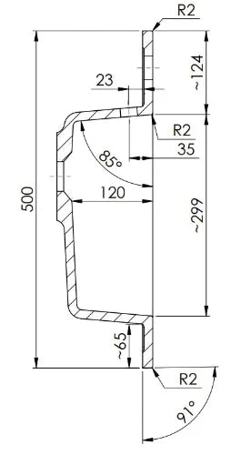 Procasa Quadra table vasque marbre de synthèse avec 1 vasque 700 x 500 mm - blanc