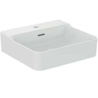Ideal Standard Conca lavabo 500 x 450 mm - blanc - avec trou de robinet - avec trop-plein - aplati pour montage sur étagère