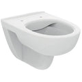 Ideal Standard i.life A cuvette suspendue D-shape Rimless+ sans bride - Glossy White