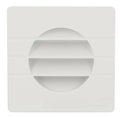 Nicoll grille 80 mm - blanc - avec moustiquaire