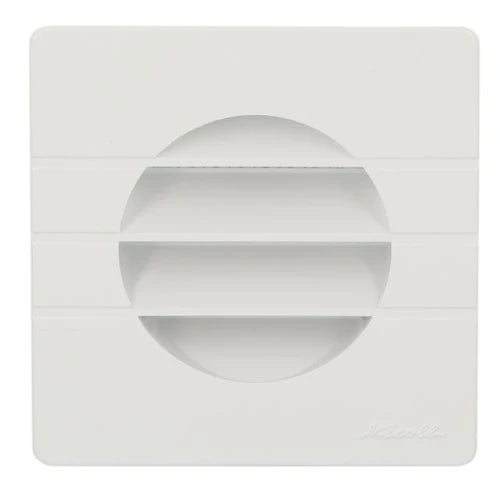 Nicoll grille 80 mm - blanc - avec moustiquaire