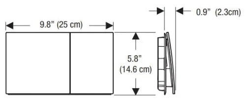 Geberit Sigma70 plaque de commande, brossé, revêtement facile à nettoyer, laiton