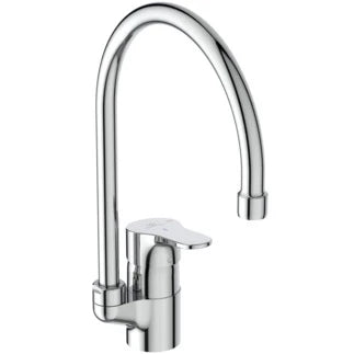 Ideal Standard Cerabase mitigeur cuisine avec bec haut sans vidage 5l/min - BlueStart Technology - chromé