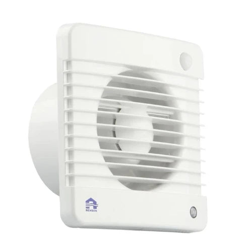 Renson 7501M ventilateur mural avec timer & capteur de mouvement 100 mm - blanc
