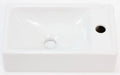 Procasa Thiny 2.0 lave-mains mural 400 x 230 x 110 mm - blanc - porcelaine - avec trou de robinet droite - sans trop-plein