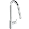 Ideal Standard Gusto mitigeur evier monotrou bec tube C douchette extract 1 f - Chromé