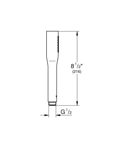 Grohe Euphoria douchette - Phantom Black